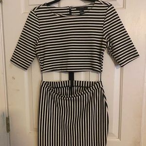 Black and white dress from forever 21